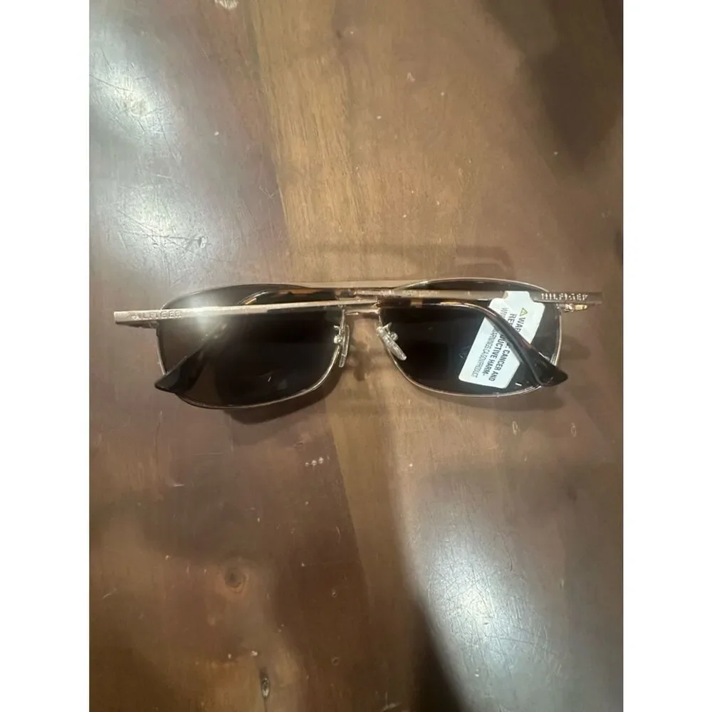 Tommy Hilfiger Frank Rectangular Sunglasses Gold Frame FRANK MM OM564